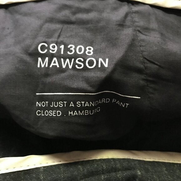 CLOSED Charcoal Stripe MAWSON Wool Blend High Waist Trousers Size 28 - Picture 3 of 10